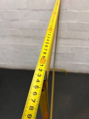 Vibrant Mustard Yellow Metal Clothing Rail - Good Condition - 2ndhandwarehouse.com