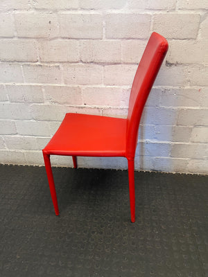 Vibrant Red Modern Dining & Accent Chair - 2ndhandwarehouse.com