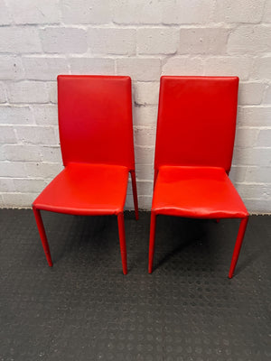 Vibrant Red Modern Dining & Accent Chair - 2ndhandwarehouse.com