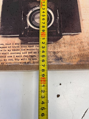 Vintage Camera Inspirational Canvas Wall Art