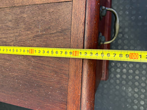 Vintage Carved Wooden Storage Chest with Claw Feet