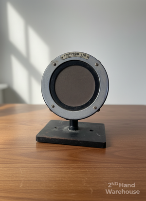Vintage Fortiphone Microphone with Stand - Retro Studio Decor UNTESTED✨