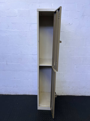 Industrial Two-Tier Metal Locker Storage Unit