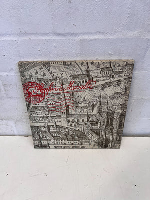 Vintage Marseille City Map Canvas Art