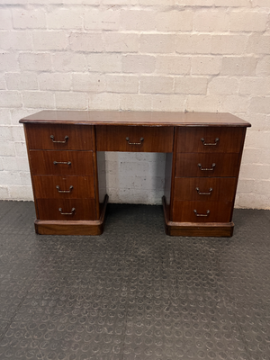 Vintage-Style 7-Drawer Wooden Dressing Table