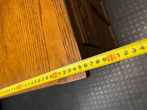 Vintage Style Wooden Welsh Dresser with Scalloped Hutch — Good Condition