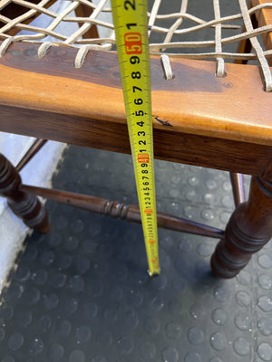 Vintage Wood Dining Chair with Caned Seat - Minor Wear - PRICE DROP