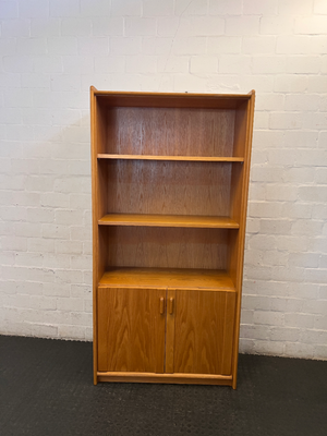 Vintage Wood Grain Wall Unit with Bottom Cabinet - 100cm - 2ndhandwarehouse.com