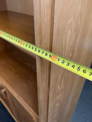 Vintage Wood Grain Wall Unit with Bottom Cabinet - 100cm - 2ndhandwarehouse.com