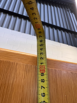 Vintage Wood Grain Wall Unit with Bottom Cabinet - 100cm - 2ndhandwarehouse.com