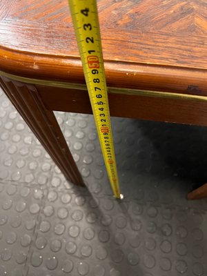 Vintage Wood Side Table - Broken Leg & Finish Wear for Restoration - 2ndhandwarehouse.com