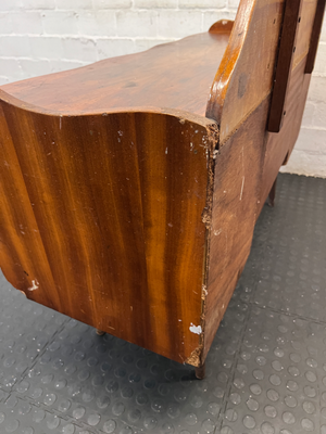 Vintage Wooden Dressing Table - Visible Edge Damage & Wear - 2ndhandwarehouse.com