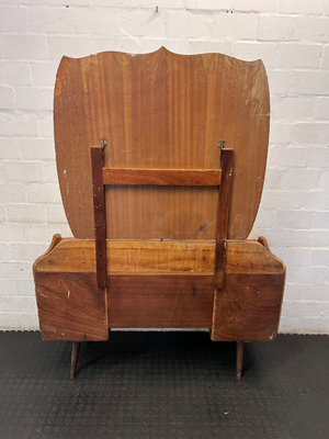 Vintage Wooden Dressing Table - Visible Edge Damage & Wear - 2ndhandwarehouse.com