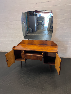 Vintage Wooden Dressing Table - Visible Edge Damage & Wear - 2ndhandwarehouse.com