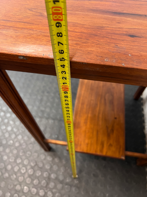 Classic Wooden Side Table with Lower Shelf