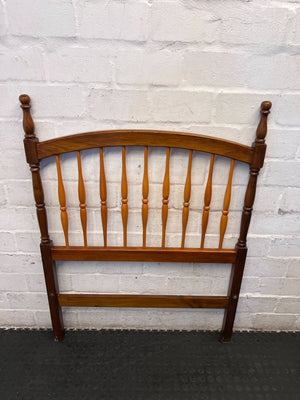 Vintage Wooden Spindle Headboard - Single/Twin Bed - Fair used - 2ndhandwarehouse.com