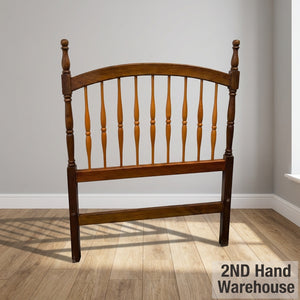 Vintage Wooden Spindle Headboard - Single/Twin Bed - Fair used - 2ndhandwarehouse.com