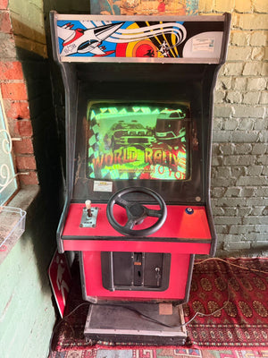 Vintage World Rally Arcade Machine – Coin-Operated Cabinet - 2ndhandwarehouse.com