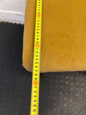 Vintage Yellow Upholstered Dining Chair with Wooden Frame - PRICE DROP - 2ndhandwarehouse.com