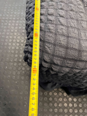 Well-Loved Black 2-Seater Sofa - Upcycle Project! - Damaged heavily - 2ndhandwarehouse.com