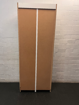 White 6-Shelf Builders Bookcase — Used; Fair C - 2ndhandwarehouse.com