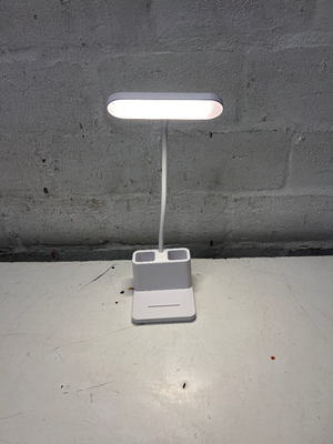 White LED Desk Lamp with Stationery Holder