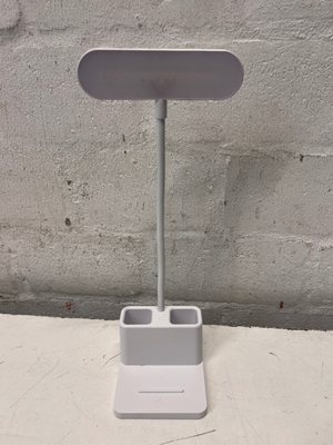 White LED Desk Lamp with Stationery Holder