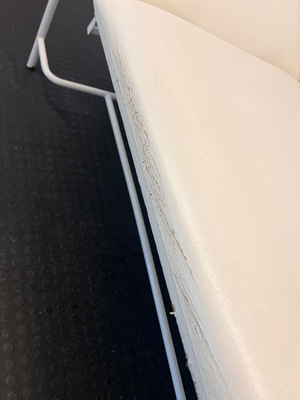 White Massage Table with Solid Steel Frame - 2ndhandwarehouse.com