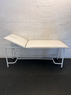 White Massage Table with Solid Steel Frame - 2ndhandwarehouse.com