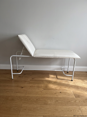White Massage Table with Solid Steel Frame - 2ndhandwarehouse.com