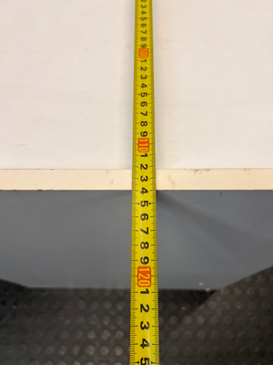 White Office Cupboard with Sliding Doors — Damaged Front Edging and Broken Door Lock