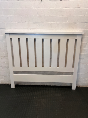 White Slatted Double Headboard - New - 2ndhandwarehouse.com