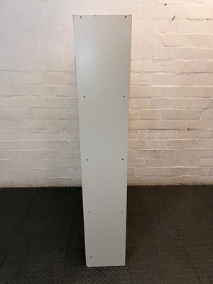 White Twelve-Cube Shelving Unit — Visible Surface Wear and Chipping on Shelves