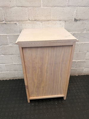 Whitewashed Bedside Table - Surface Scratches & Chipped Edge - 2ndhandwarehouse.com