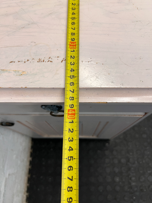 Whitewashed Bedside Table - Surface Scratches & Chipped Edge - 2ndhandwarehouse.com