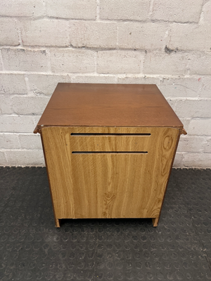 Wooden Bedside Table with Three Drawers — Good Used Condition