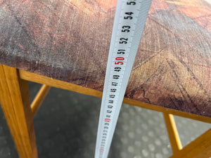 Wooden Frame & Printed Cushioned Dining Room Chair