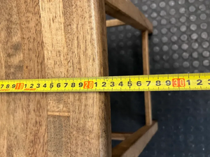 Wooden Saddle Style Bar Stool — Clean Pre-owned Condition - 2ndhandwarehouse.com