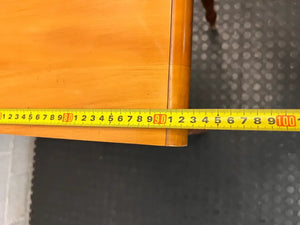Yellowwood and Blackwood Hall Table with Drawer — Fair Condition with Visible W - 2ndhandwarehouse.com