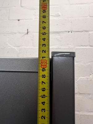 Silver Defy Top Freezer Fridge — Working Well; Well Used Exterior – height measurement