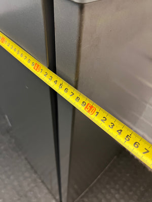 Silver Defy Top Freezer Fridge — Working Well; Well Used Exterior – width measurement