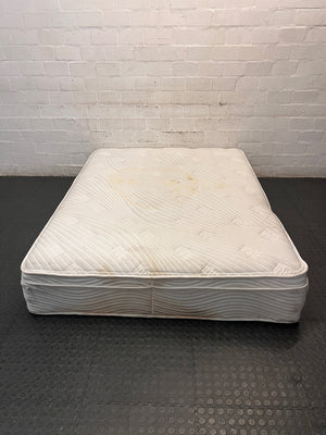 Comfort Solutions Renoir Queen Mattress — Surface Staining on Top Fabric – condition detail