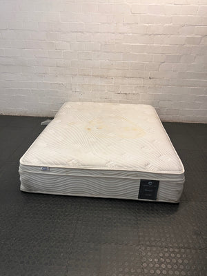 Comfort Solutions Renoir Queen Mattress — Surface Staining on Top Fabric – main front view