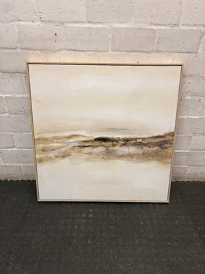 Framed Abstract Landscape Canvas Wall Art – main front view