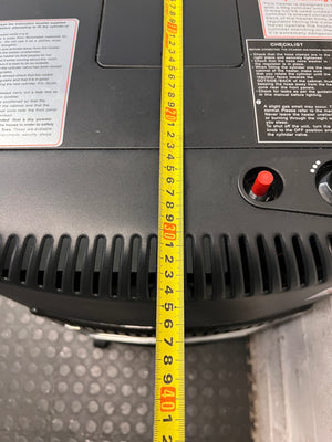 Goldair Portable Black 3-Panel Gas Heater — Good Working Order – depth measurement
