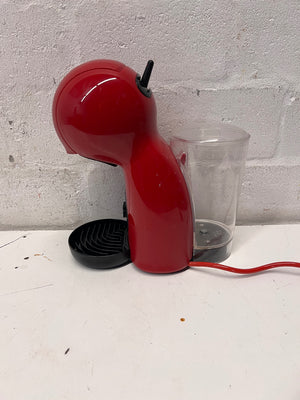 Nescafe Dolce Gusto Piccolo XS Coffee Machine in Red — Good Working Order – side view