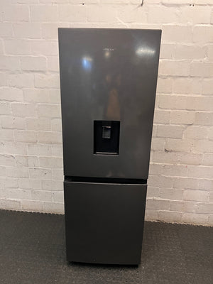 Hisense Grey Fridge Freezer with Water Dispenser — Good Working Order – main front view