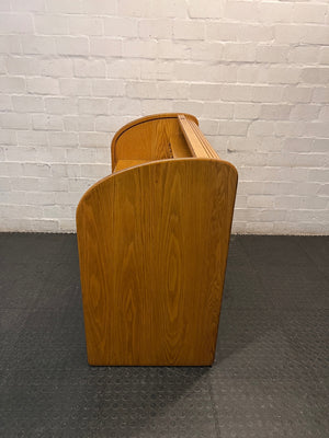 Oak Rolltop Office Desk with Drawers — Good Working Order – condition detail