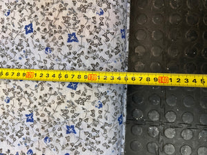 Blue Floral Quilted Double Mattress – depth measurement