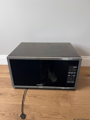 Samsung 55L Stainless Steel Microwave — Internal Light Inoperable and Slight Rust Inside – styled product image